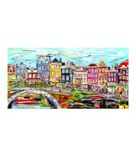 Giclee - Canal of Amsterdam...