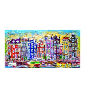 Giclee - Canal of Amsterdam...