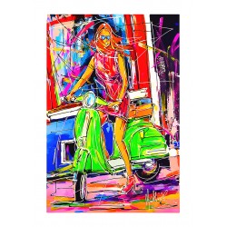 Amsterdam Meisje en scooter...