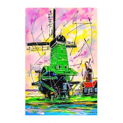 Dutch landscape windmill...